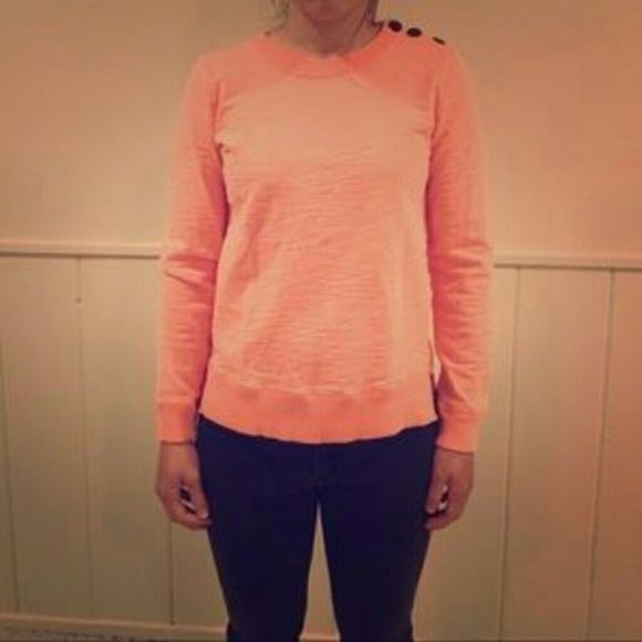 JCREW TORTOISE SHELL BUTTON SWEATSHIRT SMALL - Picture 4 of 4